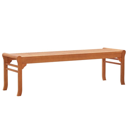 vidaXL Bench | Natural | Solid eucalyptus wood | 150 cm |  Durable  | Bench