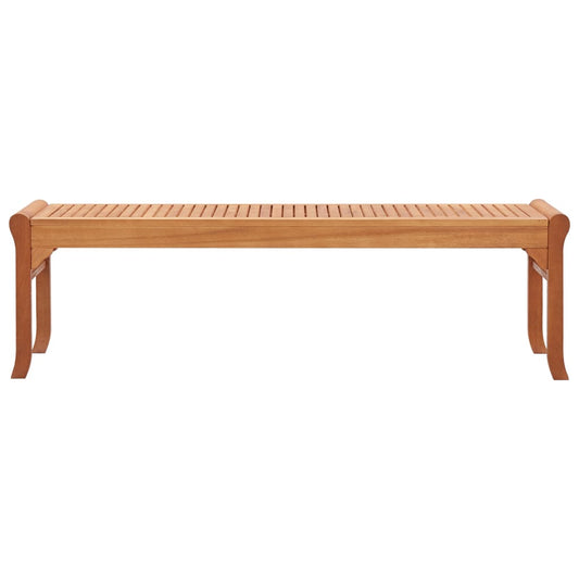 vidaXL Bench | Natural | Solid eucalyptus wood | 150 cm |  Durable  | Bench