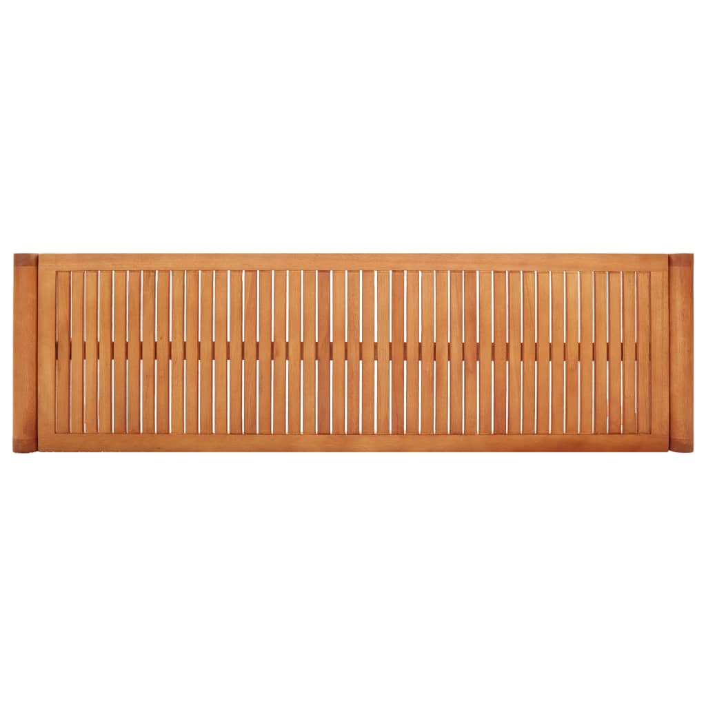vidaXL Bench | Natural | Solid eucalyptus wood | 150 cm |  Durable  | Bench