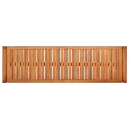 vidaXL Bench | Natural | Solid eucalyptus wood | 150 cm |  Durable  | Bench