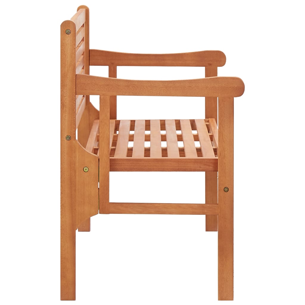 vidaXL Foldable Bench | Natural | Solid eucalyptus wood | 120 cm |  Foldable