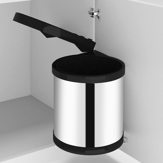 51171 vidaXL Kitchen Built-in Dust Bin Stainless Steel 8 L