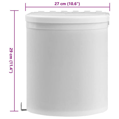 51173 vidaXL Kitchen Built-in Dust Bin Plastic 8 L