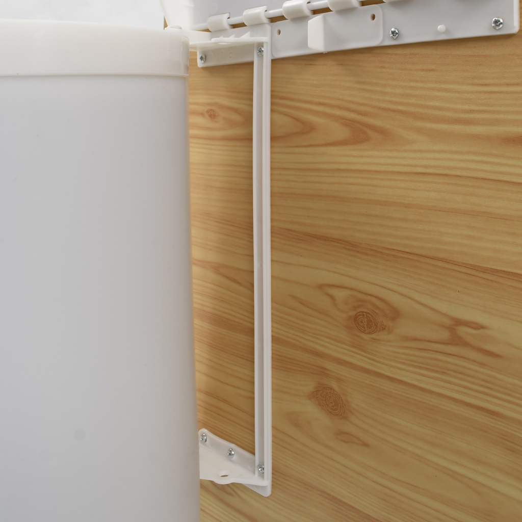 51174 vidaXL Kitchen Built-in Dust Bin Plastic 12 L