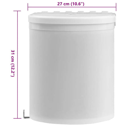 vidaXL Kitchen Built-in Dust Bin Plastic 12 L