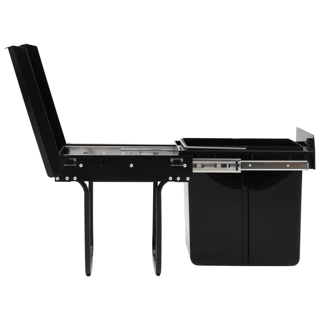 vidaXL Kitchen Cupboard Pull-out Dustbin Soft-Close 20 L