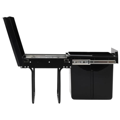 vidaXL Kitchen Cupboard Pull-out Dustbin Soft-Close 20 L