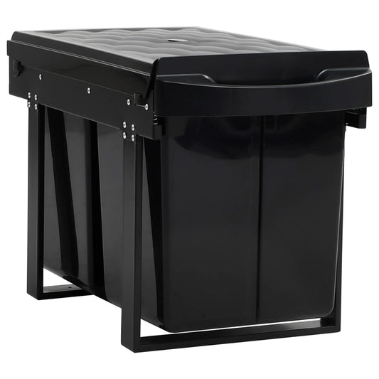 vidaXL Kitchen Cupboard Pull-out Dustbin Soft-Close 48 L