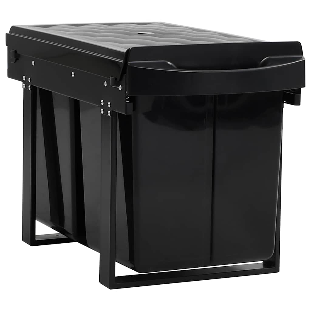 51181 vidaXL Kitchen Cupboard Pull-out Dustbin Soft-Close 48 L