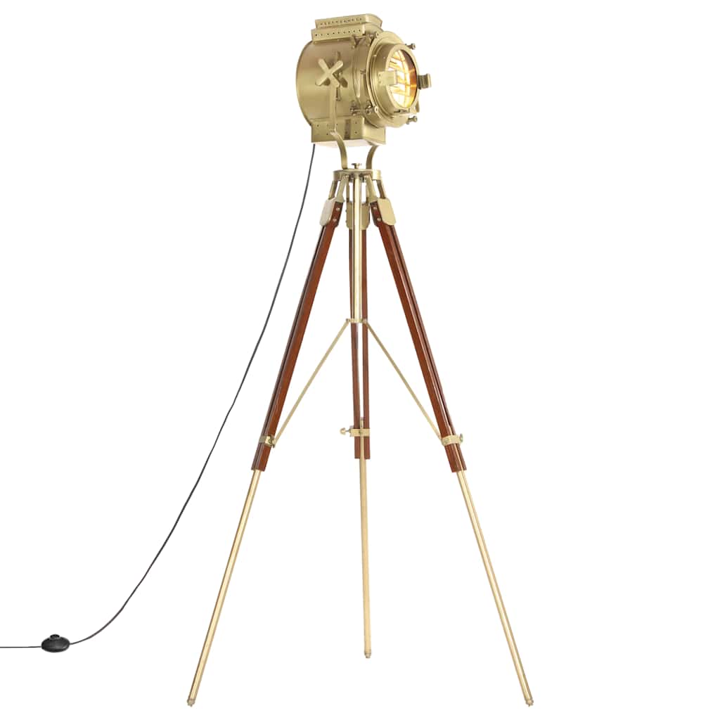 vidaXL Tripod Floor Lamp Solid Mango Wood 193 cm