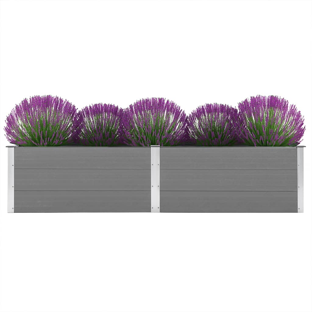 vidaXL Garden Raised Bed 250x50x54 cm WPC Grey