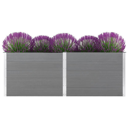 vidaXL Garden Raised Bed 250x50x91 cm WPC Grey