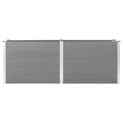 vidaXL Garden Raised Bed 250x50x91 cm WPC Grey