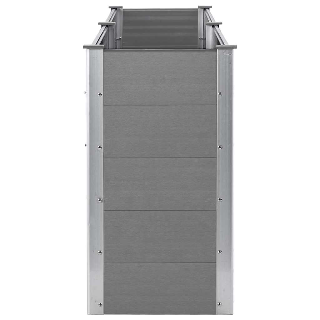vidaXL Garden Raised Bed 250x50x91 cm WPC Grey