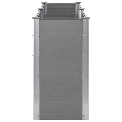 vidaXL Garden Raised Bed 250x50x91 cm WPC Grey