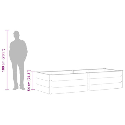 vidaXL Garden Raised Bed 250x100x54 cm WPC Grey