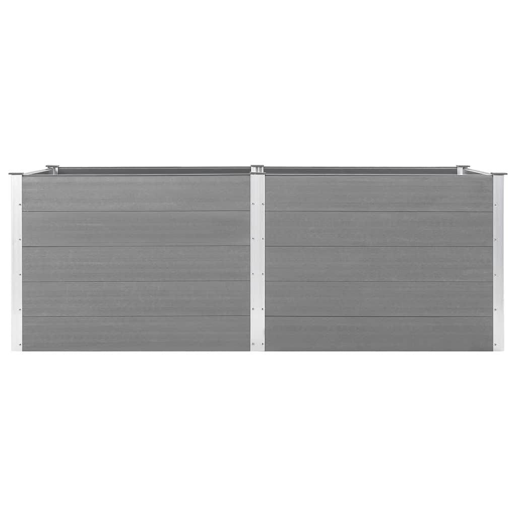 vidaXL Garden Raised Bed 250x100x91 cm WPC Grey