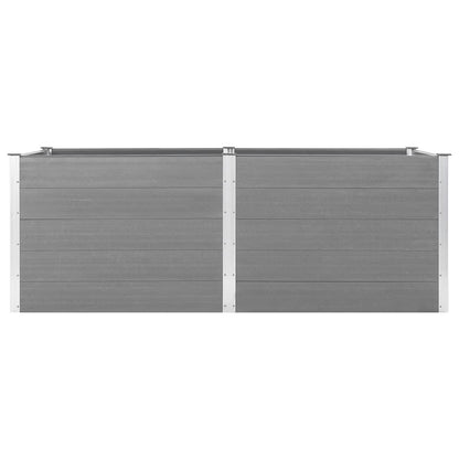 vidaXL Garden Raised Bed 250x100x91 cm WPC Grey