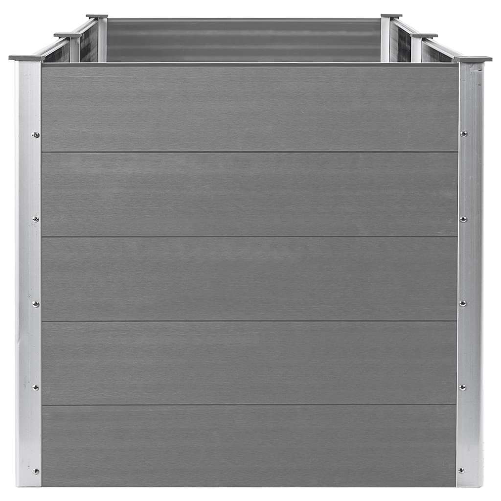 vidaXL Garden Raised Bed 250x100x91 cm WPC Grey