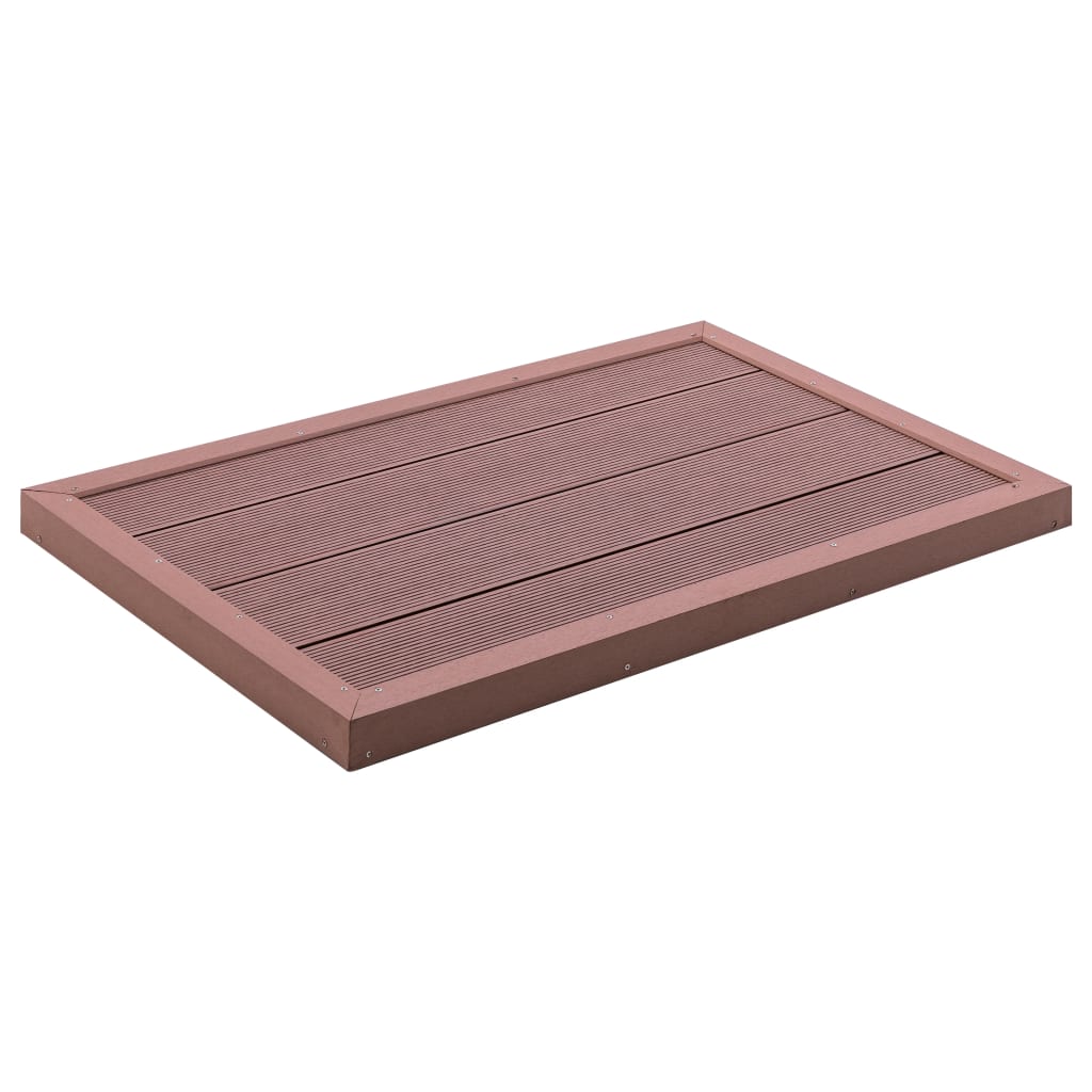 vidaXL Floor Element for Solar Shower Brown 101x63x55 cm WPC