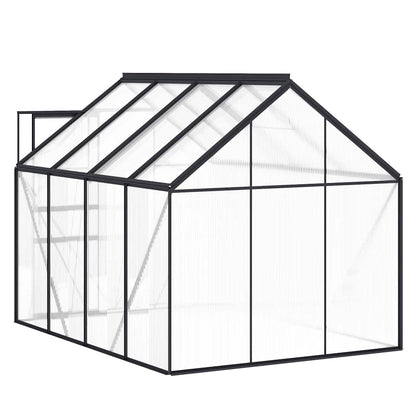 vidaXL Greenhouse with Base Frame Anthracite Aluminium 4.75 m²