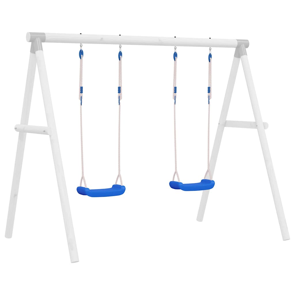 vidaXL Swing Seats with Ropes 2 pcs Blue 37x15 cm Polyethene