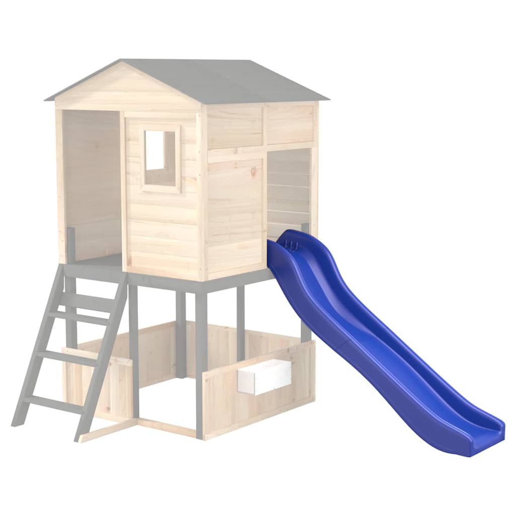 vidaXL Play Slide Blue 175x38x23 cm Polypropylene