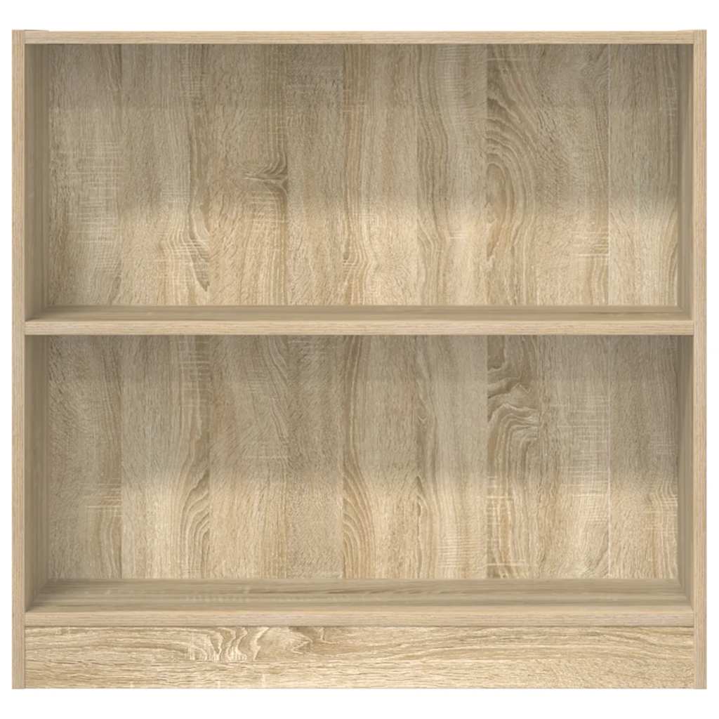 vidaXL Bookcase Sonoma Oak 80x24x75 cm Engineered Wood