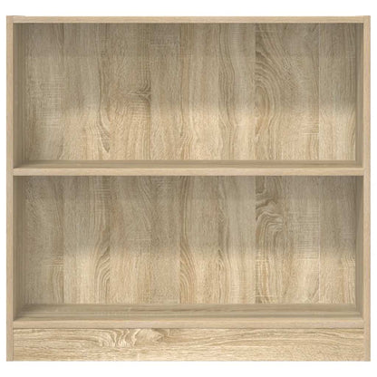 vidaXL Bookcase Sonoma Oak 80x24x75 cm Engineered Wood