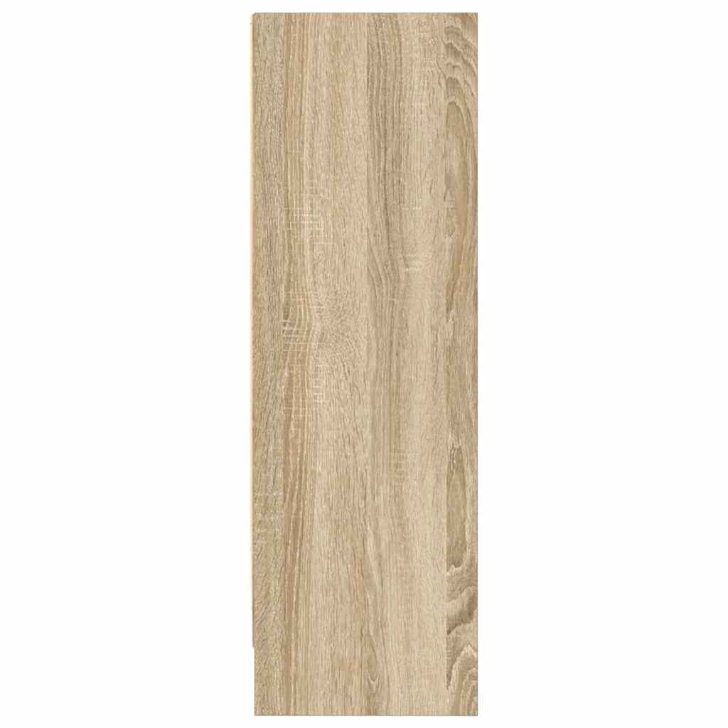 vidaXL Bookcase Sonoma Oak 80x24x75 cm Engineered Wood