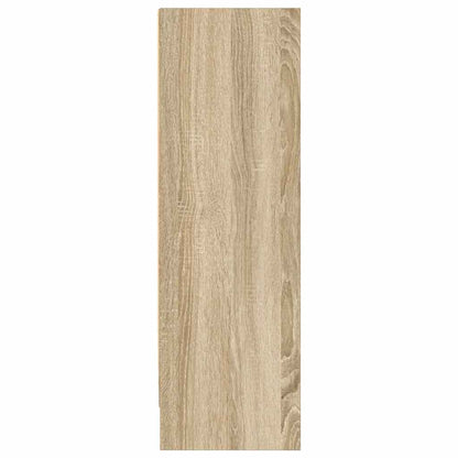 vidaXL Bookcase Sonoma Oak 80x24x75 cm Engineered Wood