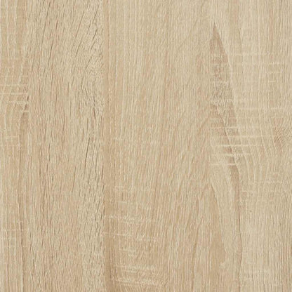 vidaXL Bookcase Sonoma Oak 80x24x75 cm Engineered Wood