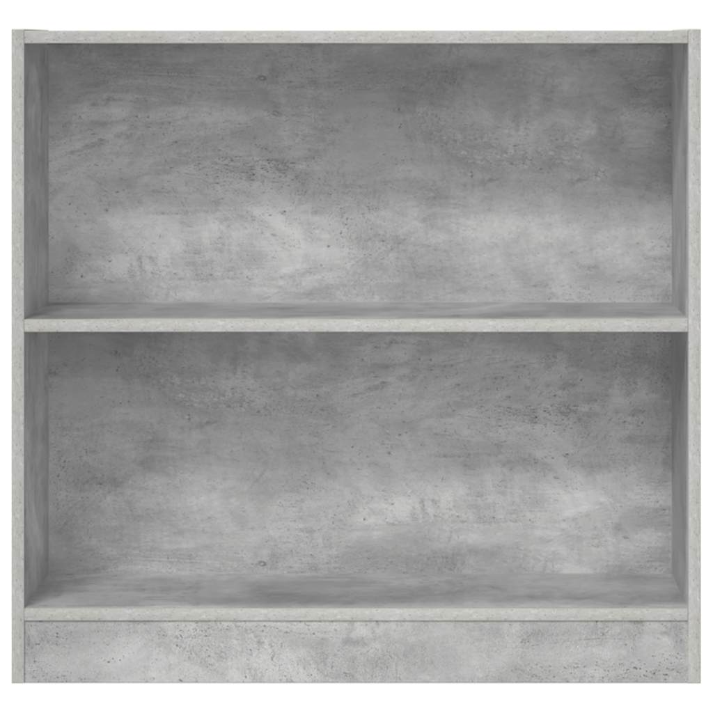 vidaXL Bookcase Concrete Grey 80x24x75 cm Engineered Wood