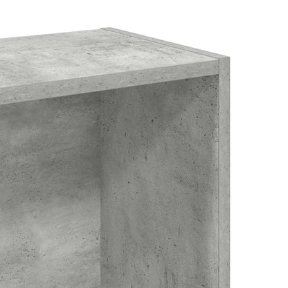 vidaXL Bookcase Concrete Grey 80x24x75 cm Engineered Wood