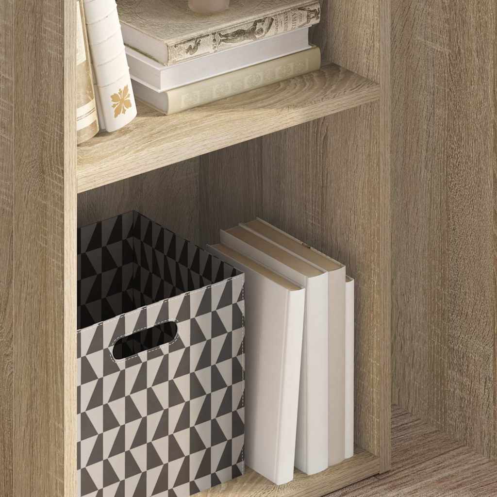 vidaXL Bookcase Sonoma Oak 40x30x76,5 cm Engineered Wood