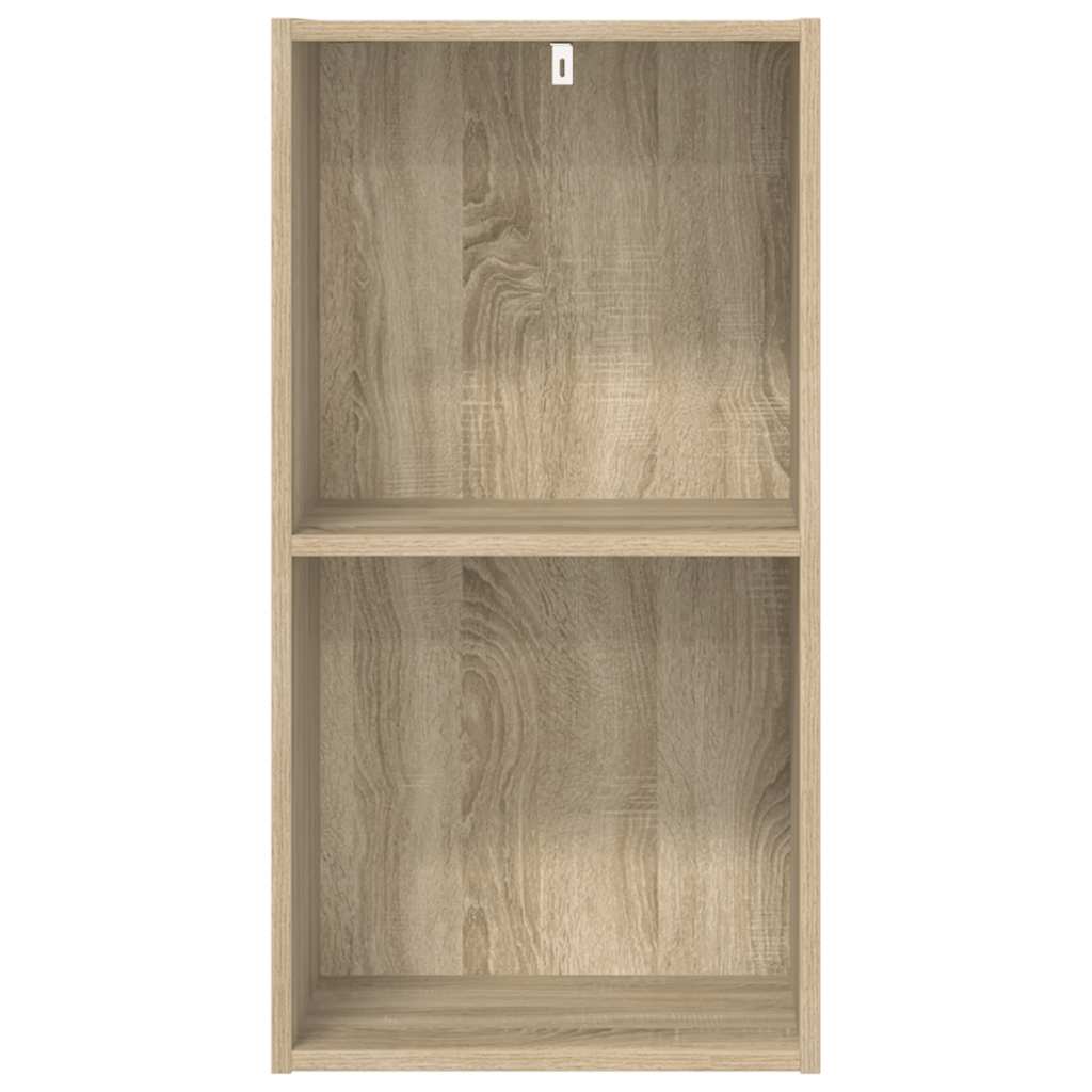 vidaXL Bookcase Sonoma Oak 40x30x76,5 cm Engineered Wood