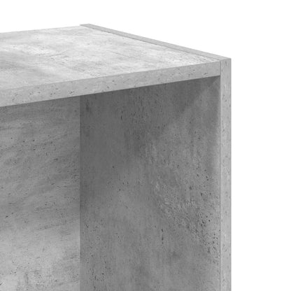 vidaXL 2-Tier Book Cabinet Concrete Grey 40x30x76.5 cm Engineered Wood