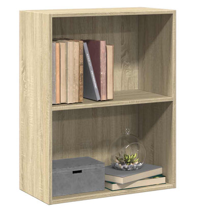 vidaXL Bookcase Sonoma Oak 60x30x76,5 cm Engineered Wood