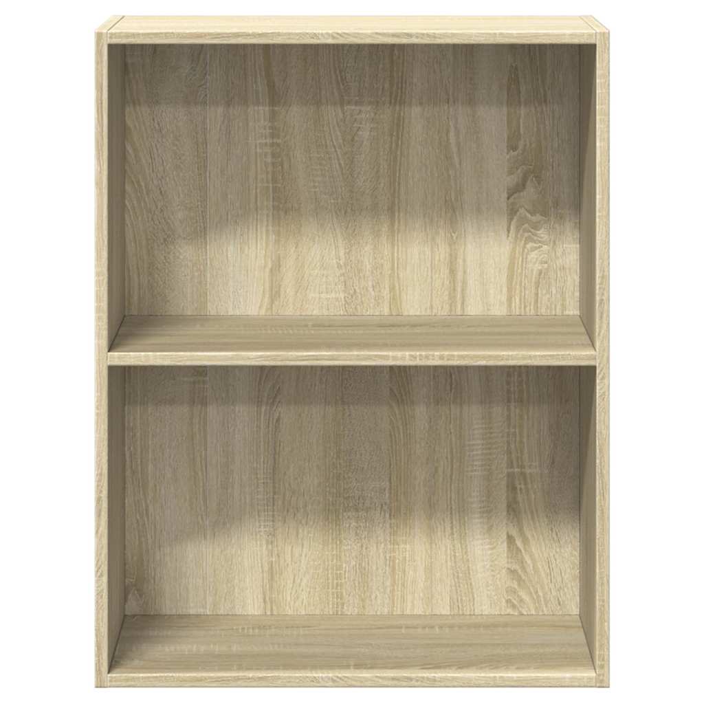 vidaXL Bookcase Sonoma Oak 60x30x76,5 cm Engineered Wood