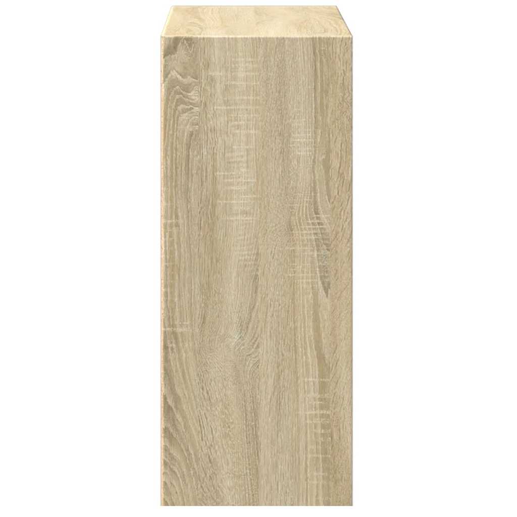 vidaXL Bookcase Sonoma Oak 60x30x76,5 cm Engineered Wood
