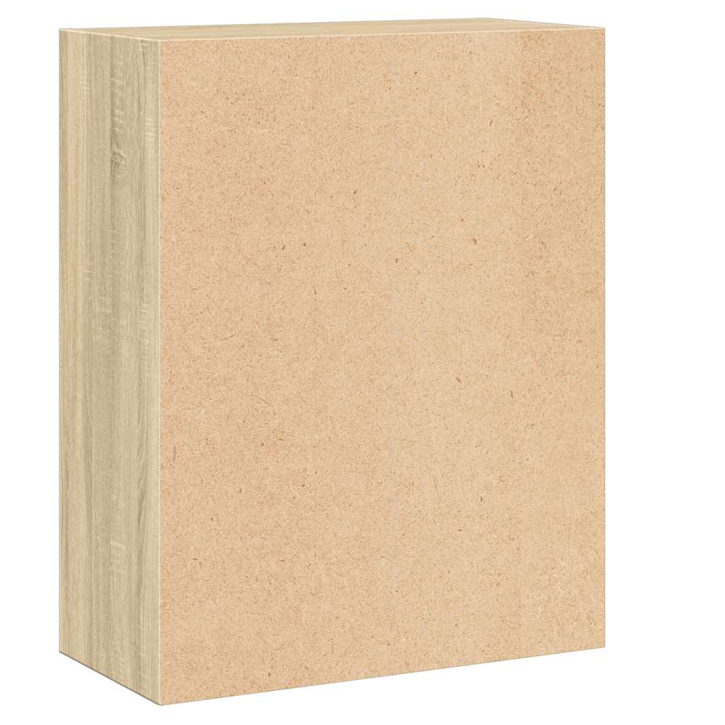 vidaXL Bookcase Sonoma Oak 60x30x76,5 cm Engineered Wood