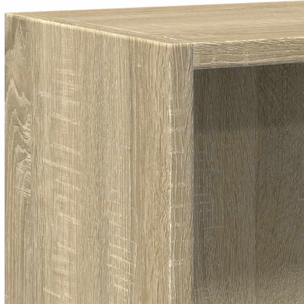 vidaXL Bookcase Sonoma Oak 60x30x76,5 cm Engineered Wood