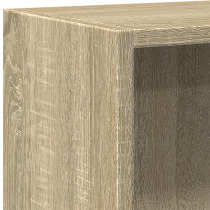 vidaXL Bookcase Sonoma Oak 60x30x76,5 cm Engineered Wood