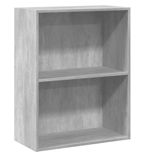 vidaXL Bookcase Concrete Grey 60x30x76,5 cm Engineered Wood