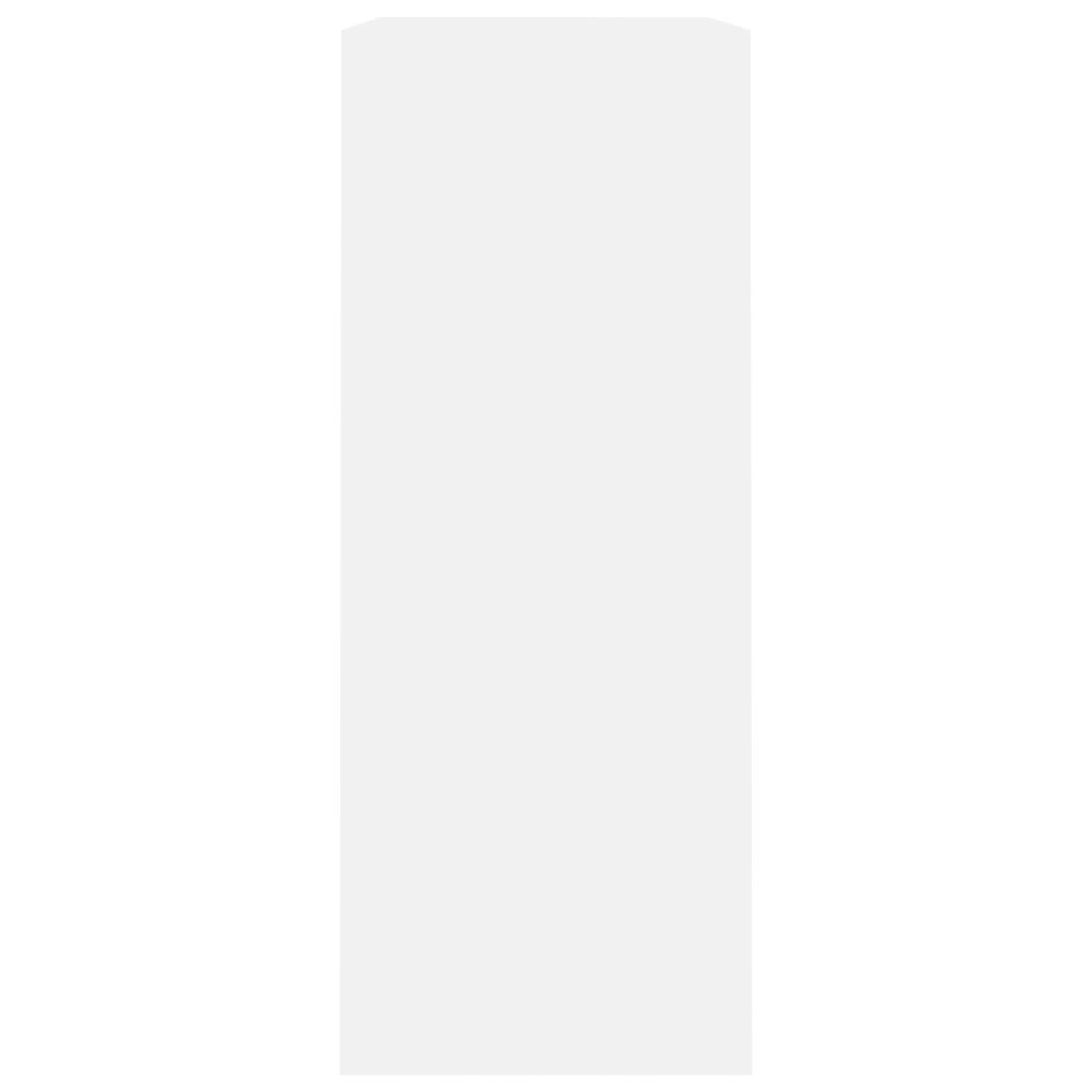 vidaXL 2-Tier Book Cabinet White 80x30x76.5 cm Engineered Wood