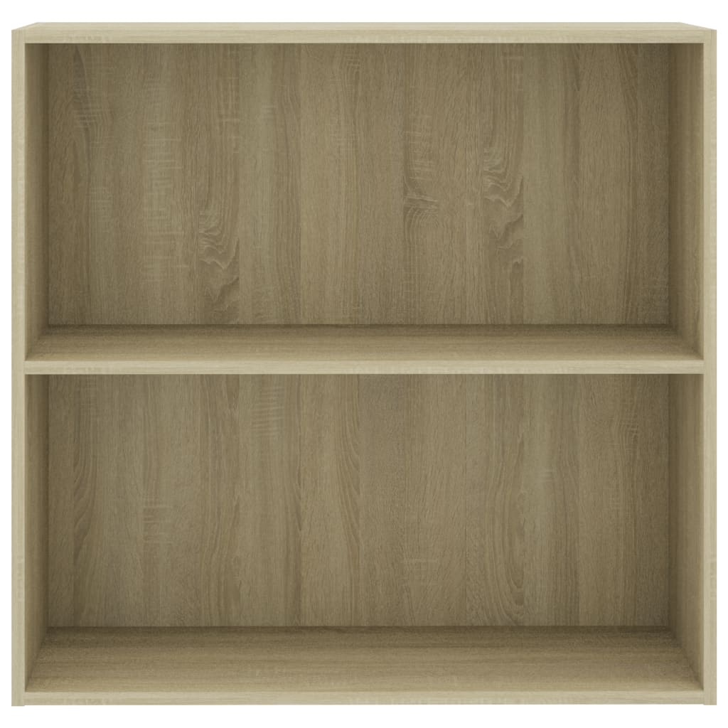 vidaXL Bookcase Sonoma Oak 80x30x76,5 cm Engineered Wood