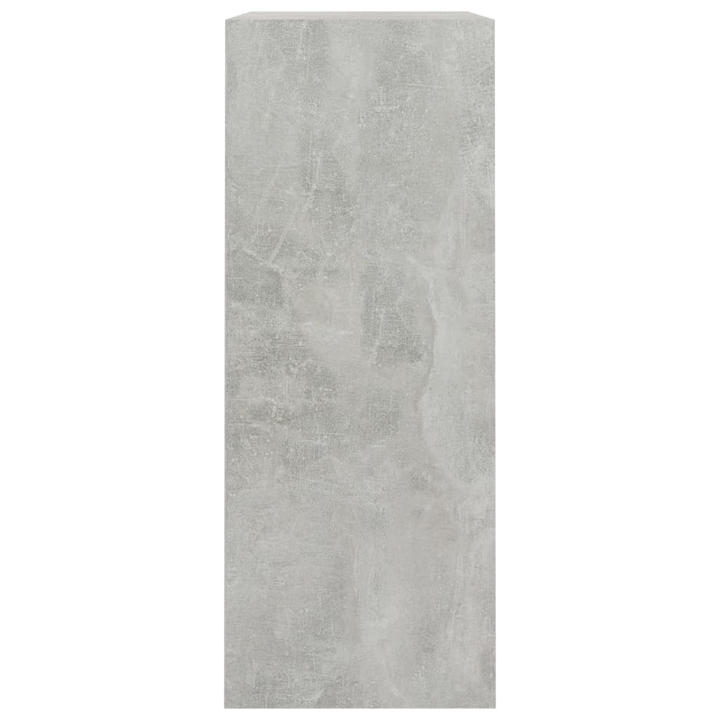 vidaXL 2-Tier Book Cabinet Concrete Grey 80x30x76.5 cm Engineered Wood