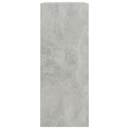 vidaXL 2-Tier Book Cabinet Concrete Grey 80x30x76.5 cm Engineered Wood