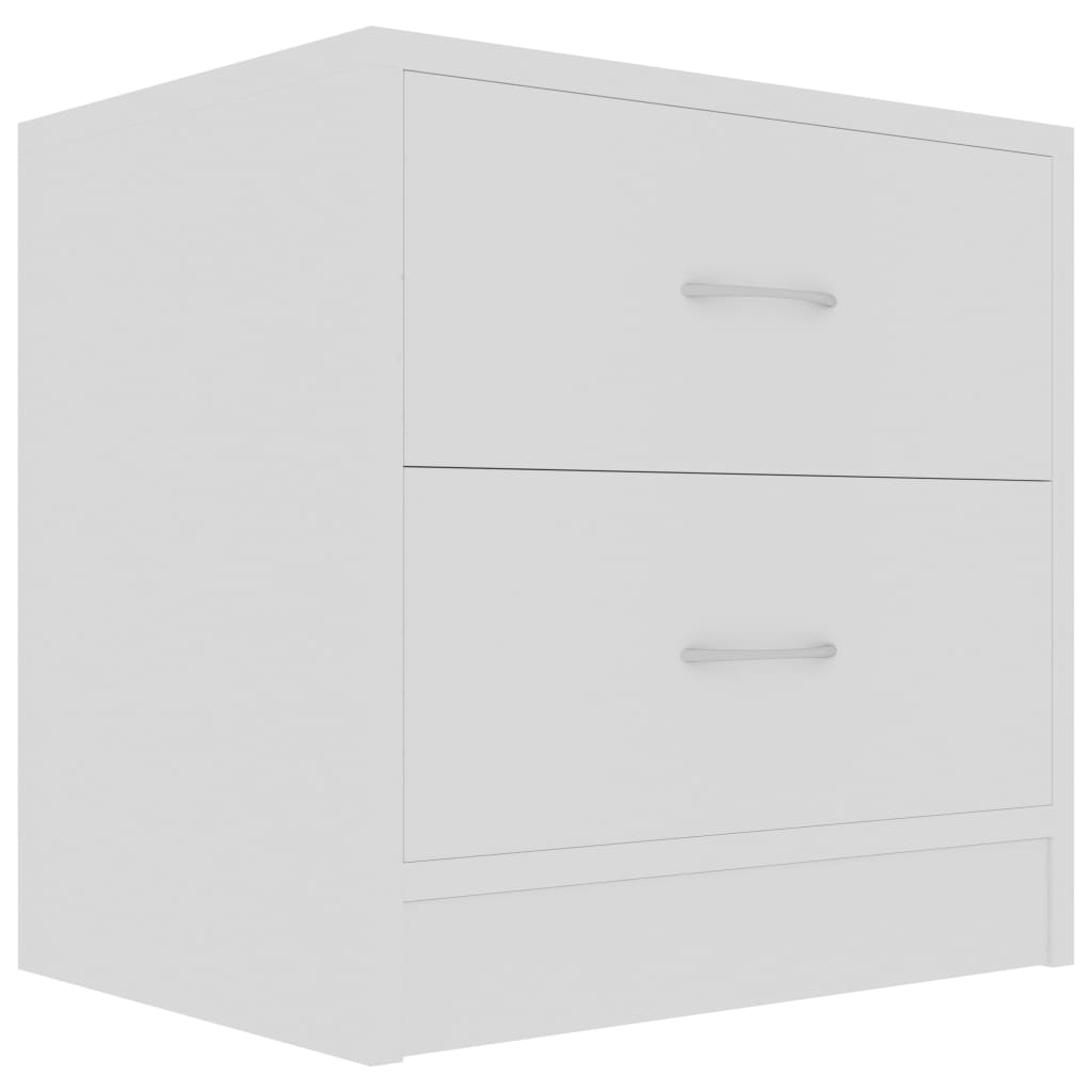 vidaXL Bedside Cabinet White 40x30x40 cm Engineered Wood