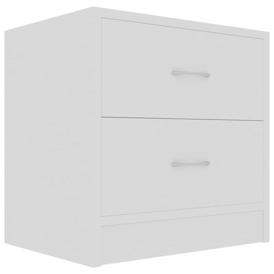 vidaXL Bedside Cabinet White 40x30x40 cm Engineered Wood